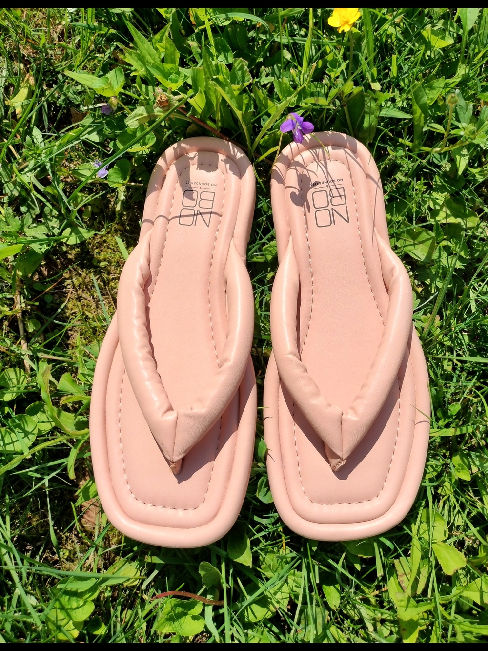 NOBO Pink Padded Flip-Flop Sandals